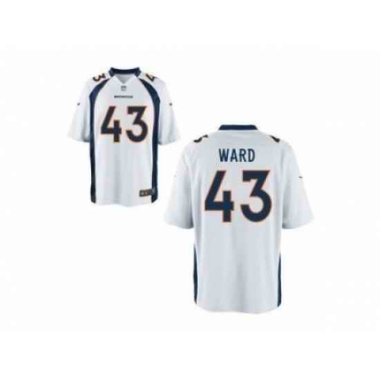 Nike Denver Broncos 43 T.J. Ward white Limited NFL Jersey